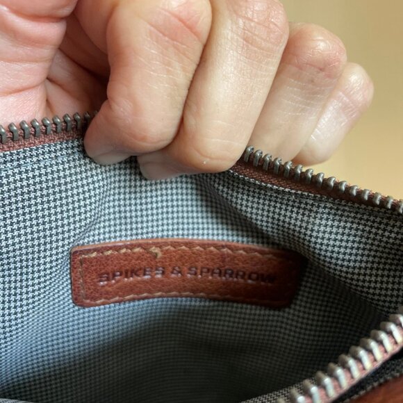 Spikes & Sparrow Genuine Leather Hip Bag Brown - Picture 2 of 5